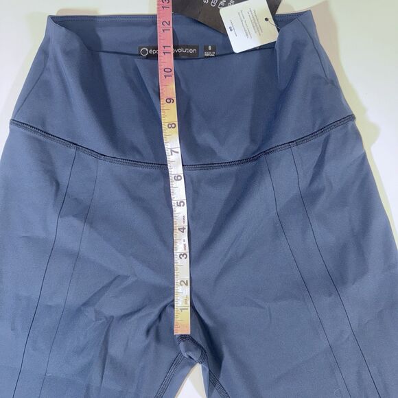 epoque evolution Orion Leggings Navy Blue Split Hem Women’s Size S - Picture 4 of 10
